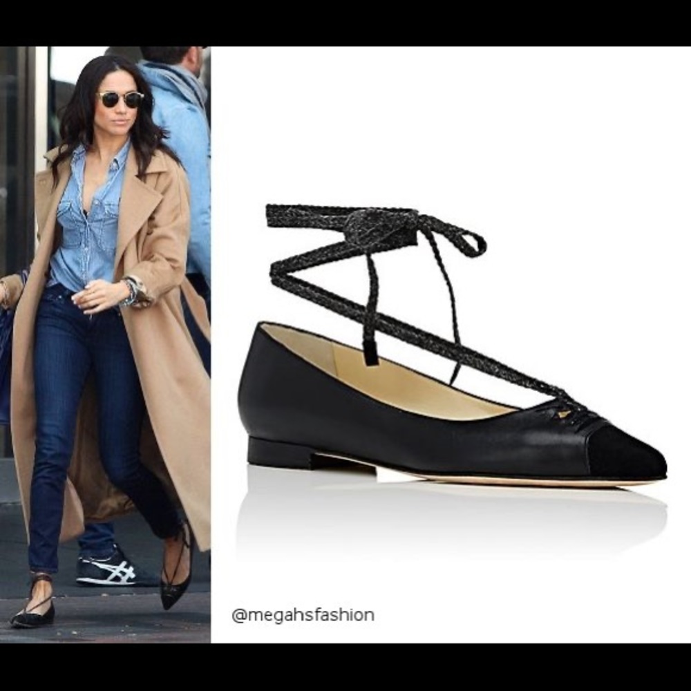 Sarah Flint “Lily” ankle tie flat